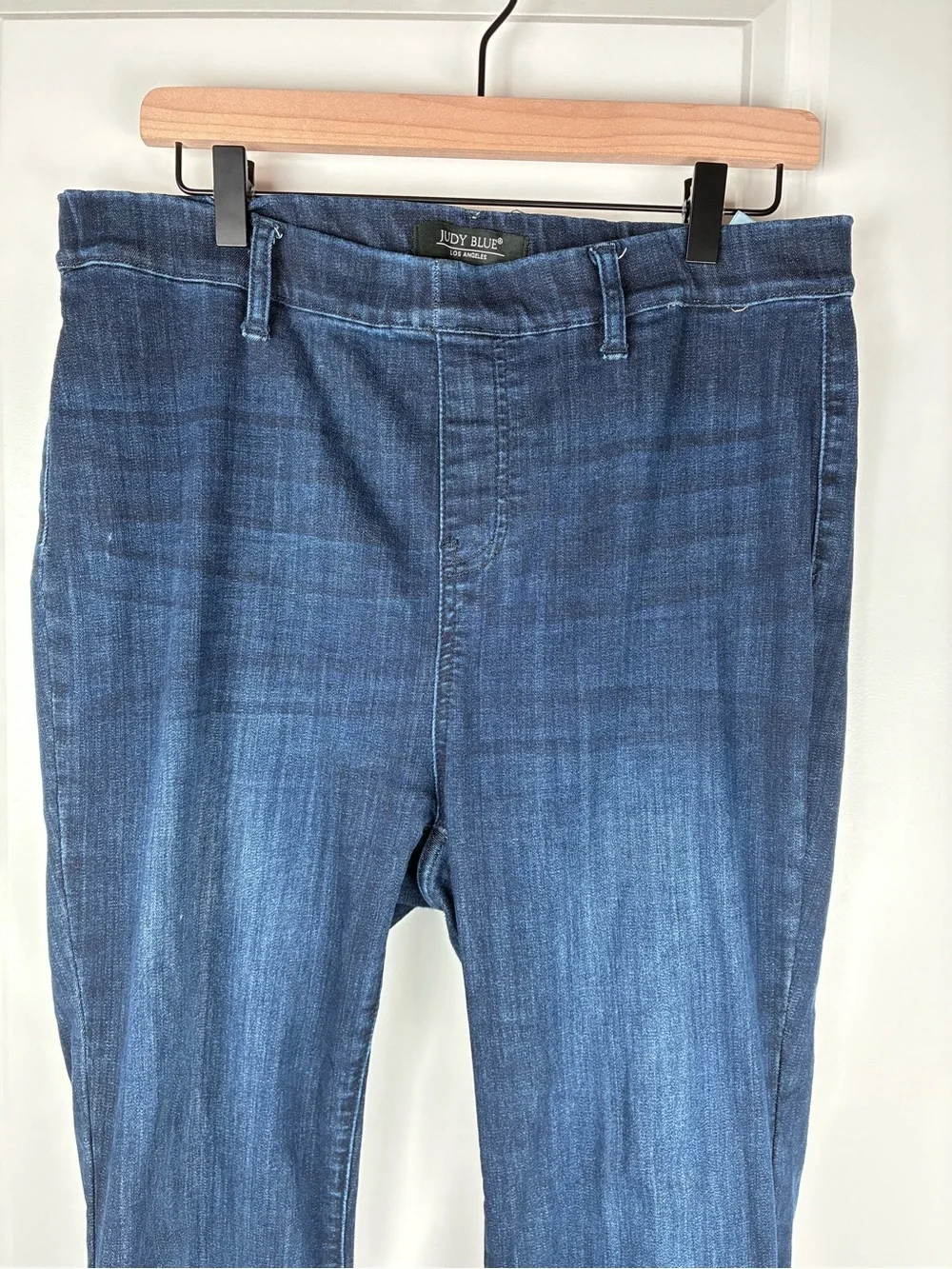 Judy Blue Dark Wash Pull-On Flare Denim Jeans Size 31
